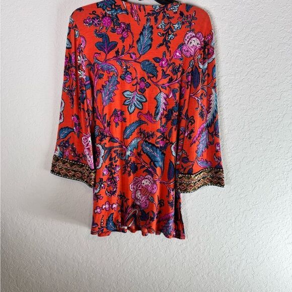 Soft Surroundings Samara Embellished Tunic Red Size M - Picture 7 of 11